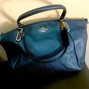 Never Used Teal and Gold Purse